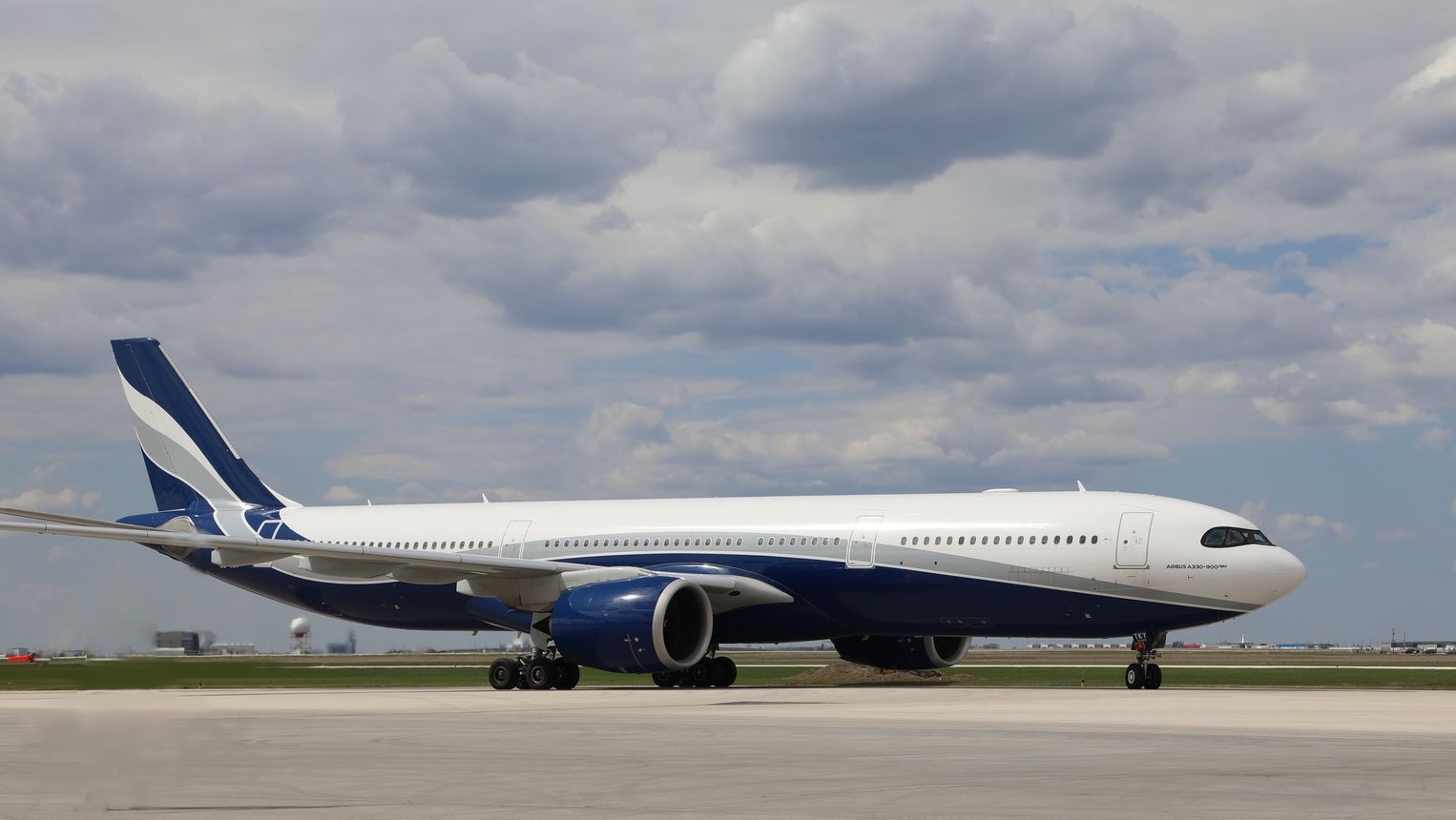 Image of a plane on the tarmac