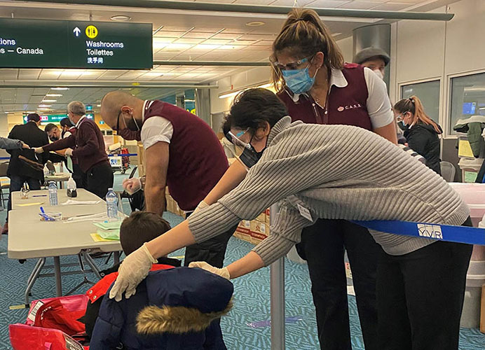 Afghans arrive at Vancouver airport